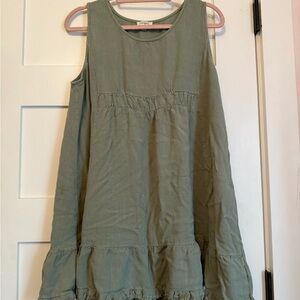 Umgee Army Green Sleeveless Tunic